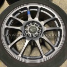 JDM A-Tech Schneider Ax-52 Gunmetal 17 Wheels with Tires